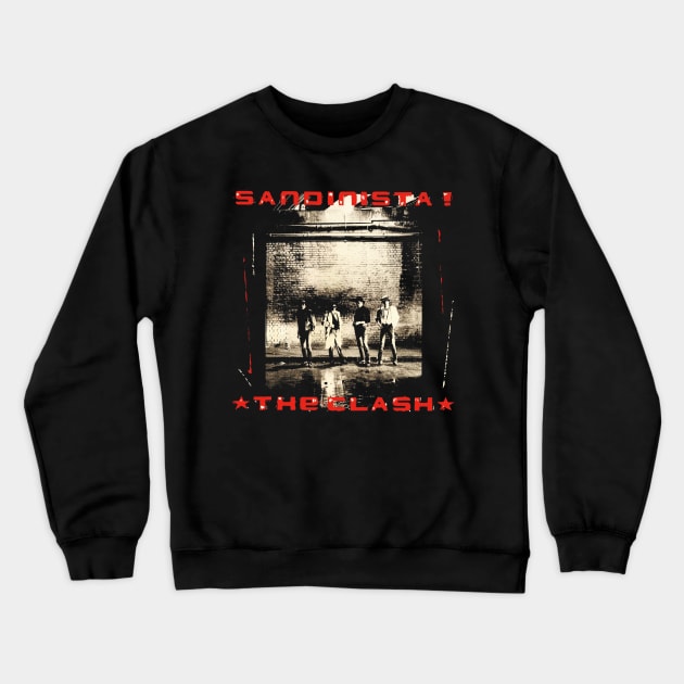 Vintage The Clash Crewneck Sweatshirt by Luke Jay Art